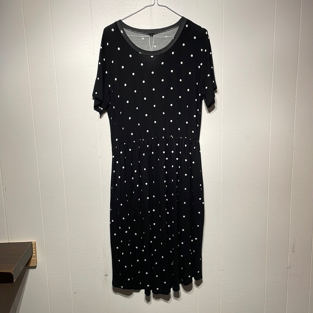 Black and Polkadot Dress